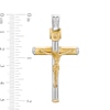 Thumbnail Image 2 of Previously Owned - Made in Italy Crucifix Necklace Charm in 10K Two-Tone Gold
