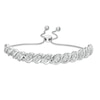 Thumbnail Image 0 of Previously Owned - 1/2 CT. T.W. Diamond Wave Bolo Bracelet in Sterling Silver - 9.5"