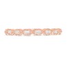 Thumbnail Image 4 of Previously Owned - 1/8 CT. T.W. Baguette Diamond Art Deco Vintage-Style Stackable Band in 10K Rose Gold