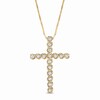 Thumbnail Image 1 of Previously Owned - 1/4 CT. T.W. Diamond Cross Pendant in 10K Gold