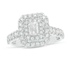 Thumbnail Image 1 of Previously Owned - 1 CT. T.W. Emerald-Cut Diamond Double Frame Engagement Ring in 14K White Gold