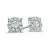 Thumbnail Image 0 of Previously Owned - 1/2 CT. T.W. Diamond Frame Stud Earrings in 14K White Gold