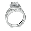 Previously Owned - 1-1/2 CT. T.W. Quad Princess-Cut Diamond Bridal Set in 14K White Gold