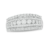Thumbnail Image 1 of Previously Owned - 1/4 CT. T.W. Diamond Multi-Row Ring in 10K White Gold