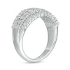 Thumbnail Image 3 of Previously Owned - 1/4 CT. T.W. Diamond Multi-Row Ring in 10K White Gold