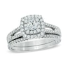 Thumbnail Image 0 of Previously Owned - 3/4 CT. T.W. Diamond Double Frame Bridal Set in 14K White Gold