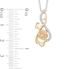 Thumbnail Image 1 of Previously Owned - Collector's Edition Enchanted Disney Beauty and the Beast 30th Anniversary Diamond Pendant