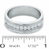 Thumbnail Image 2 of Previously Owned - Men's 1/2 CT. T.W. Diamond Channel Milgrain Band in 14K White Gold