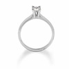 Thumbnail Image 3 of Previously Owned - 1/2 CT. Square-Cut Diamond Solitaire Engagement Ring in 18K White Gold - Signature Collection