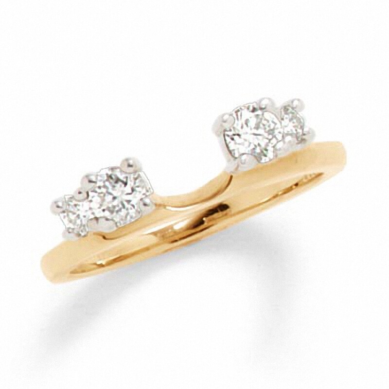 Main Image 1 of Previously Owned - 1/2 CT. T.W. Diamond Solitaire Enhancer in 14K Gold
