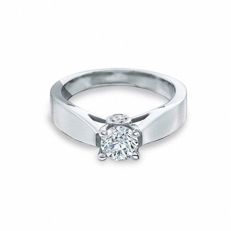 Previously Owned - 1 CT. Diamond Solitaire Engagement Ring in 14K White Gold (J/I2)