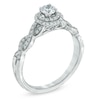 Thumbnail Image 2 of Previously Owned - Celebration Fire™ 1/2 CT. T.W. Diamond Frame Twist Engagement Ring in 14K White Gold (H-I/SI1-SI2)