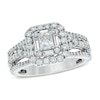 Thumbnail Image 1 of Previously Owned - Celebration Lux® 1-1/5 CT. T.W. Radiant-Cut Diamond Frame Engagement Ring in 14K White Gold (I/SI2)