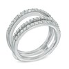 Thumbnail Image 2 of Previously Owned - 1 CT. T.W. Diamond Double Row Solitaire Enhancer in 14K White Gold (I/I1)