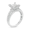 Thumbnail Image 1 of Previously Owned - 1 CT. T.W. Quad Princess-Cut Diamond Frame Engagement Ring in 10K White Gold