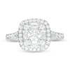 Thumbnail Image 3 of Previously Owned - 1 CT. T.W. Diamond Cushion Frame Engagement Ring in 14K White Gold