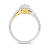 Thumbnail Image 3 of Previously Owned - Enchanted Disney Pocahontas 3/4 CT. T.W. Princess-Cut Diamond Engagement Ring in 14K Two-Tone Gold