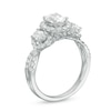 Thumbnail Image 2 of Previously Owned - 2 CT. T.W. Oval Diamond Past Present Future® Frame Twist Engagement Ring in 14K White Gold