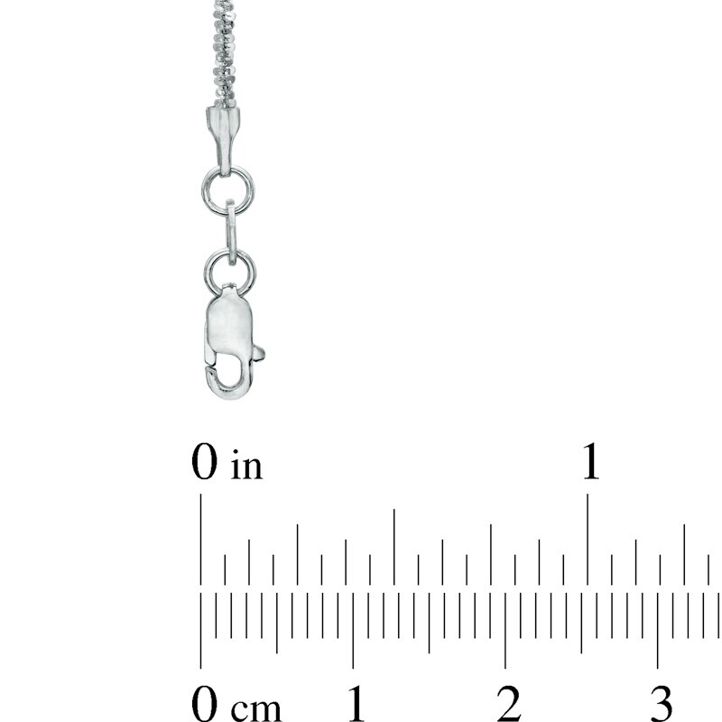 Main Image 2 of Previously Owned - 1.5mm Sparkle Chain Necklace in 10K White Gold - 18"