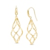 Thumbnail Image 1 of Previously Owned - Made in Italy Cascading Twist Drop Earrings in 14K Gold