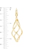 Thumbnail Image 3 of Previously Owned - Made in Italy Cascading Twist Drop Earrings in 14K Gold