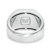 Thumbnail Image 3 of Previously Owned - Vera Wang Men 1/2 CT. T.W. Enhanced Black Octagonal Diamond Signet Ring in Sterling Silver
