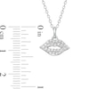 Thumbnail Image 2 of Previously Owned - Marilyn Monroe™ Collection 1/8 CT. T.W. Diamond Lips Pendant in Sterling Silver