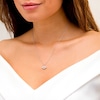 Thumbnail Image 3 of Previously Owned - Marilyn Monroe™ Collection 1/8 CT. T.W. Diamond Lips Pendant in Sterling Silver