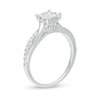 Thumbnail Image 3 of Previously Owned - 1/2 CT. T.W. Princess-Cut Quad Diamond Twist Shank Engagement Ring in 14K White Gold