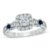 Thumbnail Image 0 of Previously Owned - Vera Wang Love Collection 3/4 CT. T.W. Diamond and Blue Sapphire Ring in 14K White Gold