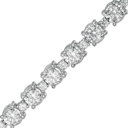 Previously Owned - 5 CT. T.W. Composite Diamond Line Bracelet in 10K White Gold