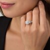 Thumbnail Image 3 of Previously Owned - 1-1/2 CT. T.W. Emerald-Cut Diamond Past Present Future® Engagement Ring in 14K White Gold