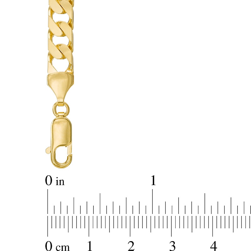 Main Image 2 of Previously Owned - Men's Curb Chain Necklace in Solid 10K Gold - 22"