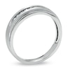 Thumbnail Image 1 of Previously Owned - Men's 1/10 CT. T.W. Diamond Wedding Band in 10K White Gold