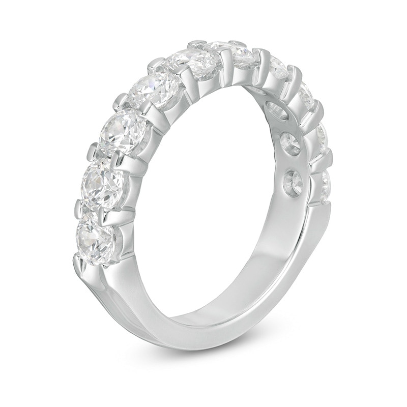 Previously Owned - 2 CT. T.W. Diamond Ten Stone Band in 14K White Gold