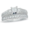 Thumbnail Image 1 of Previously Owned - Vera Wang Love Collection 2 CT. T.W. Princess-Cut Diamond Bridal Set in 14K White Gold