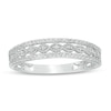 Thumbnail Image 1 of Previously Owned - 1/15 CT. T.W. Diamond Vintage-Style Braid Band in 10K White Gold