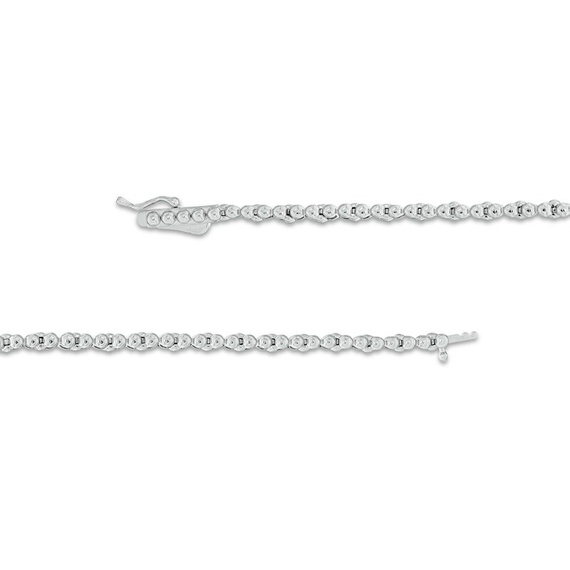 Main Image 2 of Previously Owned - 4 CT. T.W. Diamond Riviera Necklace in 10K White Gold - 17"