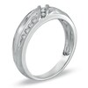 Thumbnail Image 2 of Previously Owned - 1/10 CT. T.W. Diamond Wedding Band in 10K White Gold