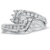 Thumbnail Image 1 of Previously Owned - 1/4 CT. T.W. Diamond Bridal Set in 10K White Gold