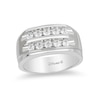 Thumbnail Image 1 of Previously Owned - Enchanted Disney 3/4 CT. T.W. Diamond Two Row Wedding Band in 14K White Gold