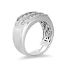 Thumbnail Image 2 of Previously Owned - Enchanted Disney 3/4 CT. T.W. Diamond Two Row Wedding Band in 14K White Gold