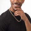 Thumbnail Image 3 of Previously Owned - Men's 9.7mm Diamond-Cut Curb Chain Necklace in 14K Two-Tone Gold - 24"