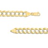 Thumbnail Image 4 of Previously Owned - Men's 9.7mm Diamond-Cut Curb Chain Necklace in 14K Two-Tone Gold - 24"