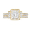 Thumbnail Image 4 of Previously Owned - 1/2 CT. T.W. Composite Diamond Frame Collar Bridal Set in 10K Gold