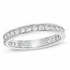 Thumbnail Image 1 of Previously Owned - 1 CT. T.W. Diamond Channel-Set Eternity Wedding Band in 14K White Gold