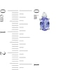 Previously Owned - Oval Tanzanite and Diamond Accent Stud Earrings in 10K White Gold
