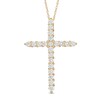 Thumbnail Image 1 of Previously Owned - 1 CT. T.W. Diamond Cross Pendant in 14K Gold