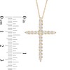 Thumbnail Image 2 of Previously Owned - 1 CT. T.W. Diamond Cross Pendant in 14K Gold