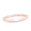 Thumbnail Image 1 of Previously Owned - 1/8 CT. T.W. Diamond Seven Stone Station Anniversary Band in 10K Rose Gold
